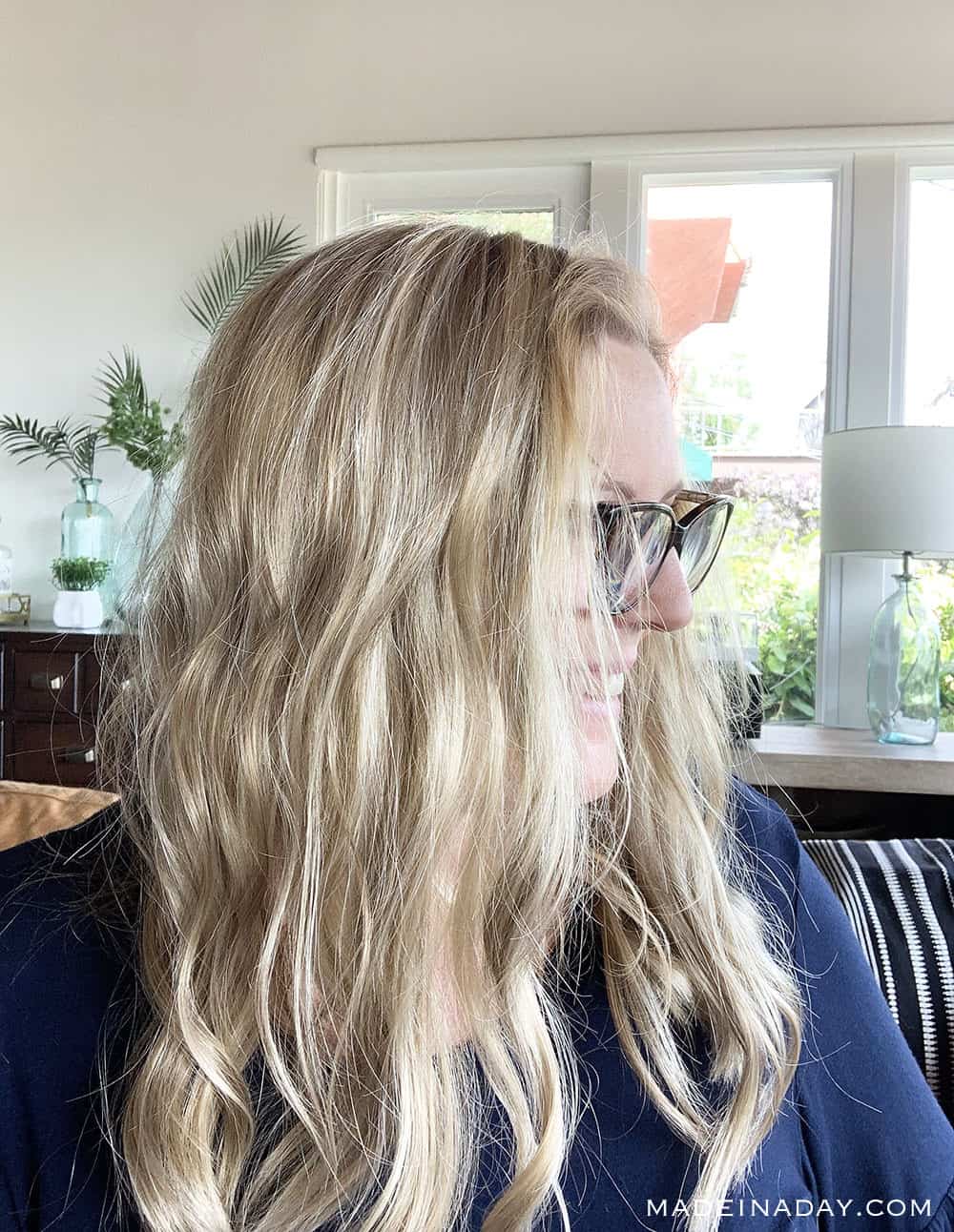 Long Side Swept Malibu Waves (Blonde & Hot Pink)