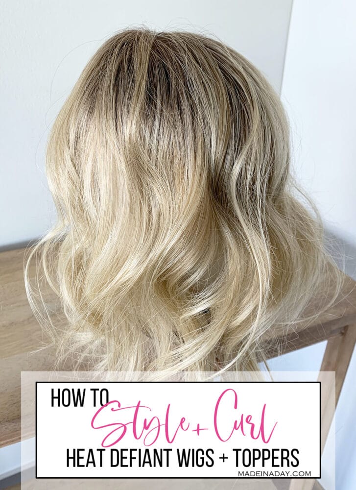 How to curl styling heat defiant hair topper