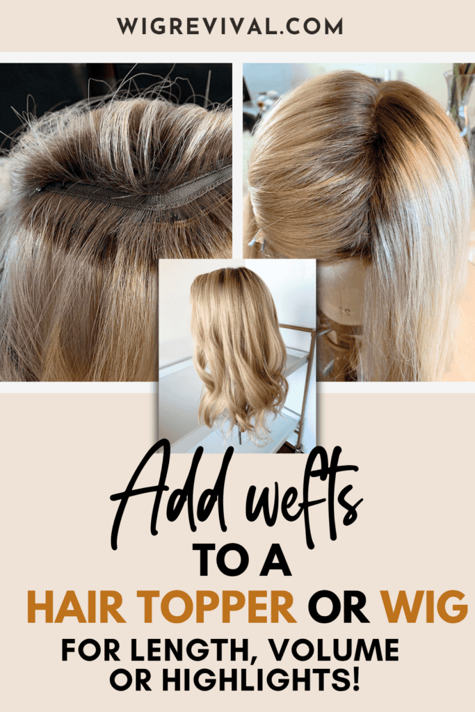 Add Wefts to a Hair Topper or Wig for Volume Length