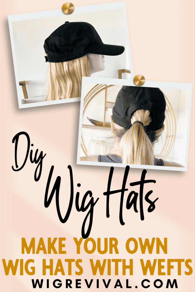 Make Your Own DIY Hat Wigs with wefts
