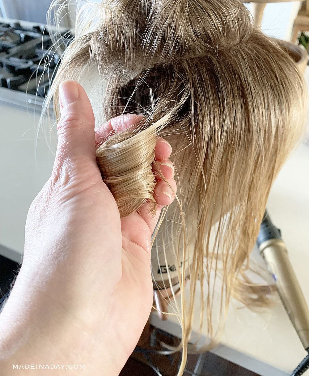 Can synthetic hair be curled Clearance