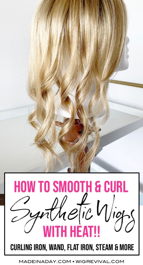 complete guide to curling synthetic  wigs with heat appliances, 