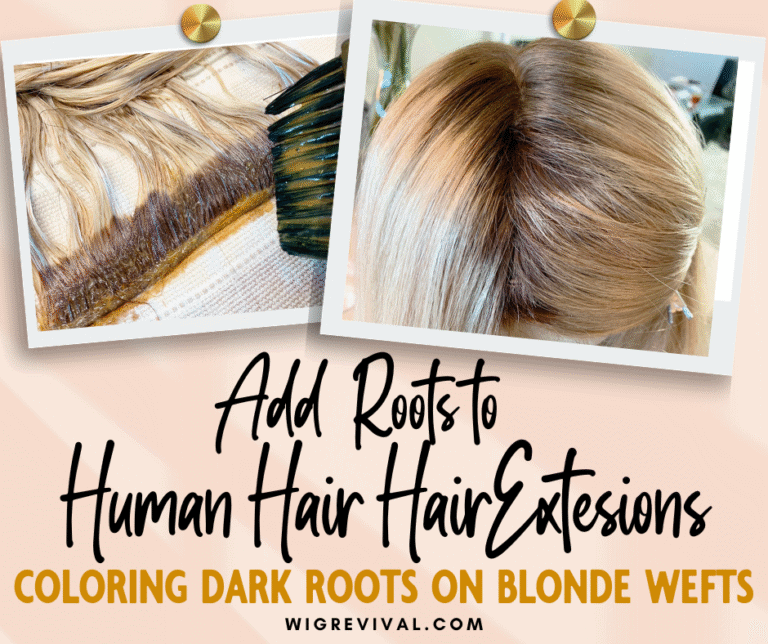 Adding Roots to Blonde Human Hair Hair Extensions