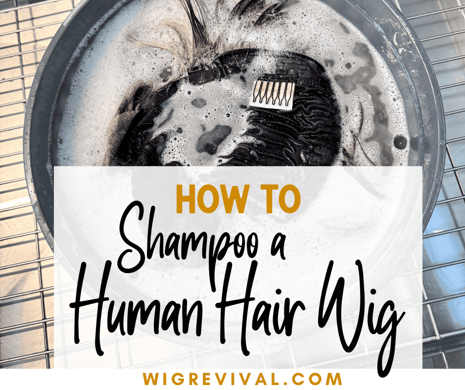 how to clean a human hair wig